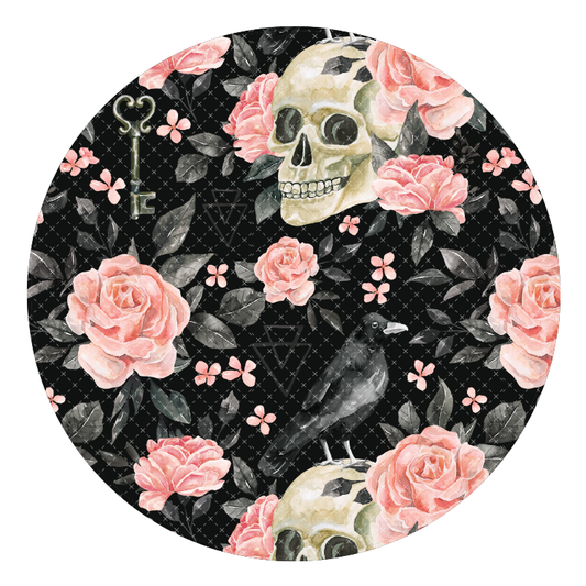 Dark Floral Skulls