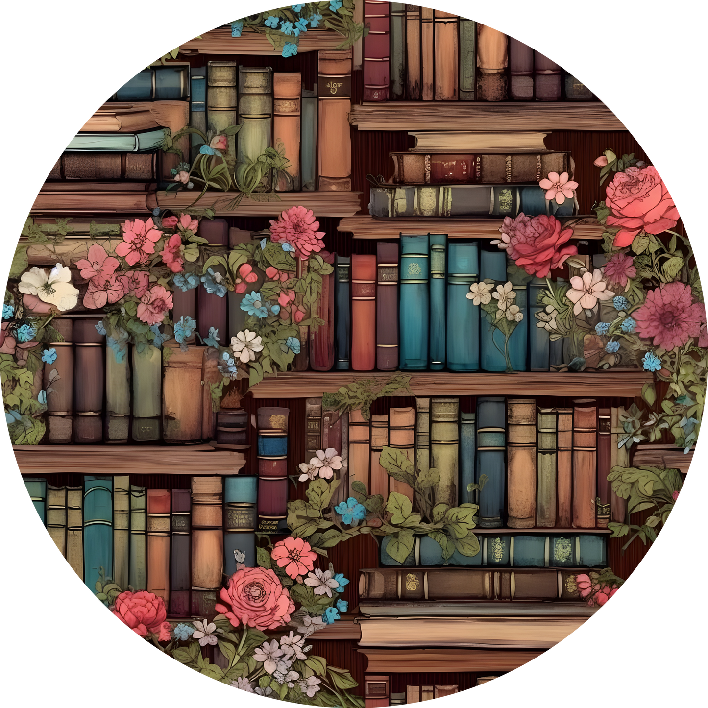 Floral Bookshelf